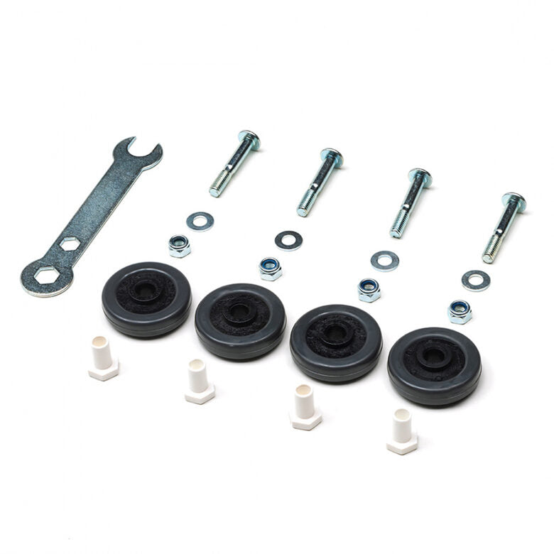 Foppapedretti 7010112300 ruota per mobili Nero Gomma 4 pz