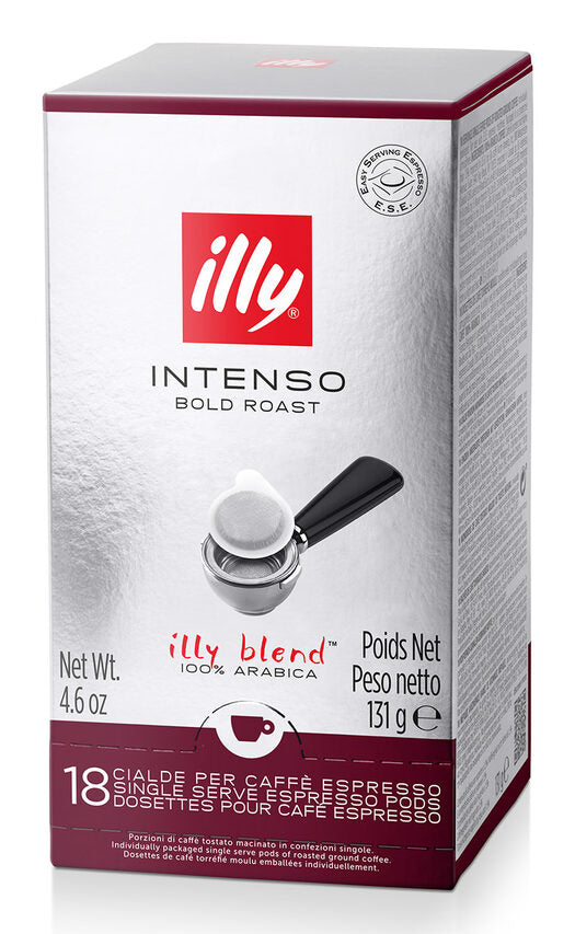 Illy 18 Caffè in Cialde Monodose E.S.E. Tostato INTENSO