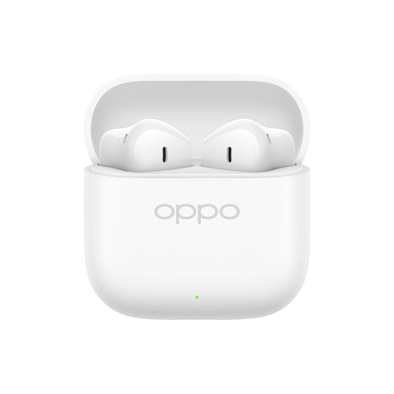 OPPO Enco Buds3 Auricolari True Wireless, 42h di Autonomia, Driver Dinamico da 12.4mm, BT 5.4, Controlli Touch, Cancellazione rumore passiva, Android e iOS, IP55, [Versione Italiana], Bianco