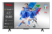 TCL P79K Serie Smart TV QLED 4K 43" 43P79K, Dolby Vision - Atmos, HDR10+, Google TV