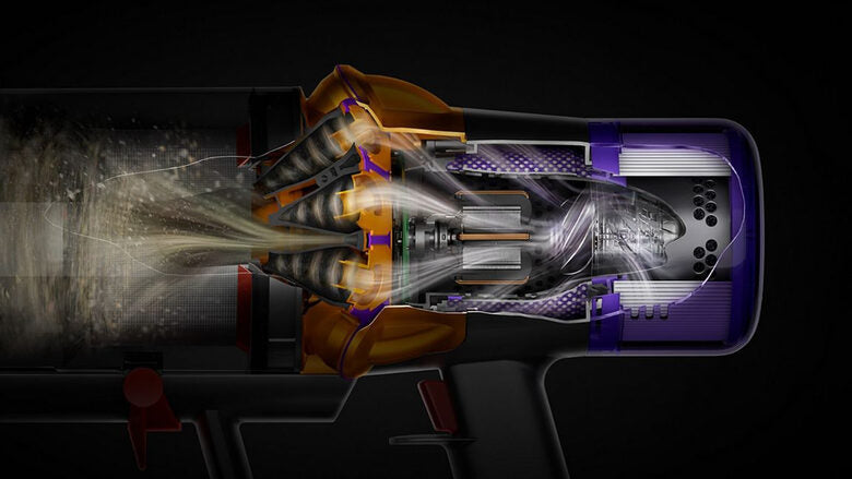 Dyson V15s Detect Submarine Aspirapolvere a bastone 2 in 1 Batteria Secco e bagnato Senza sacchetto 0,77 L Nichel, Giallo