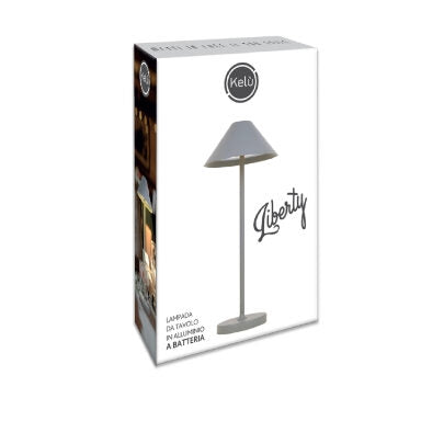 Kon.El.Co. Liberty lampada da tavolo 3 W Argento