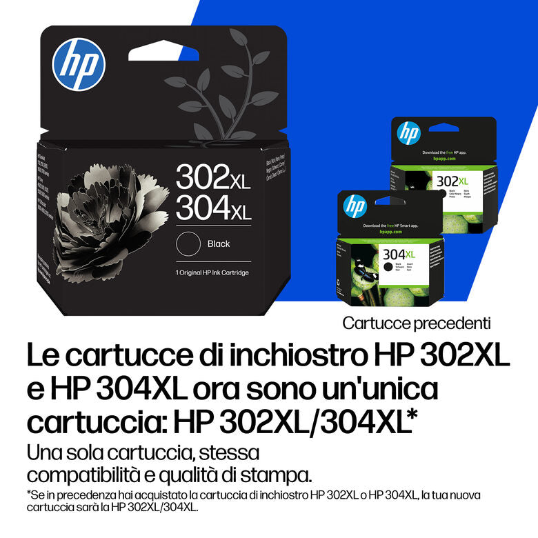 HP Confezione da 2 cartucce di inchiostro tricromia/nero 302/304