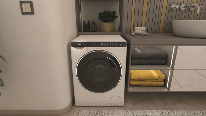 Haier HW50-BP12307-S lavatrice Caricamento frontale 5 kg 1200 Giri/min A Bianco