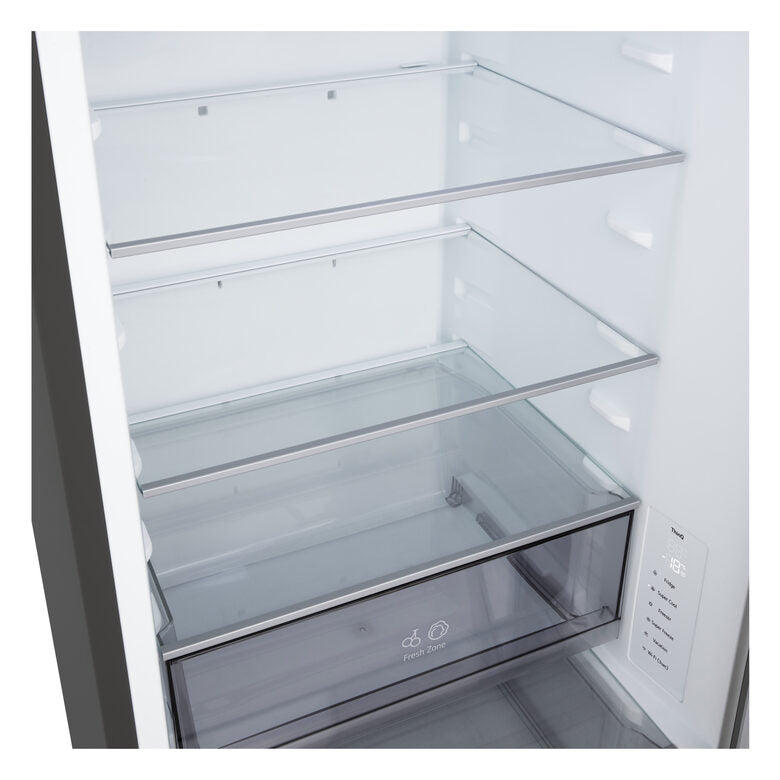 LG GBBSJ10DEP Frigorifero Combinato A Libera Installazione, Total No Frost, Tecnologia DoorCooling+™, Smart Inverter, Classe D, Nero