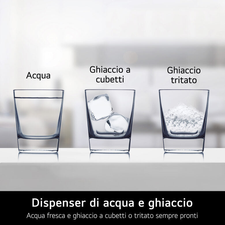 LG InstaView GSGV81EPLL Frigorifero Side-by-Side , Classe E, 635L, Wi-Fi, Senza allaccio