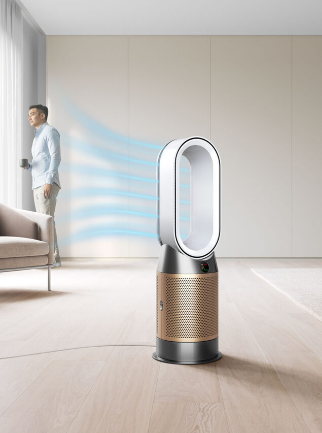 Dyson HP12 Ventilatore Purificatore Hot+Cool HP2 De-Nox 27 m² 63 dB Oro, Bianco