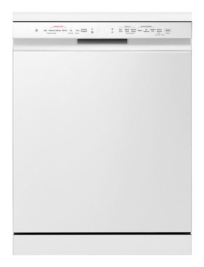 LG DF365FWS Lavastoviglie a libera installazione cm. 60 - 14 coperti - bianco