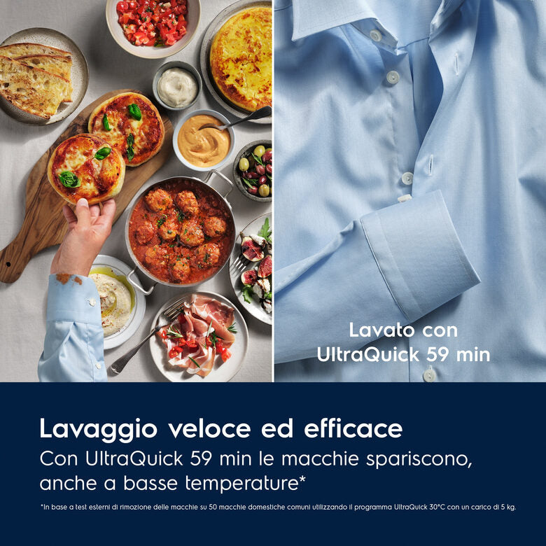 Electrolux EW7F411BG3 Lavatrice SteamCare A Libera Installazione 11 Kg, 1351 Giri, Classe A, Bianco