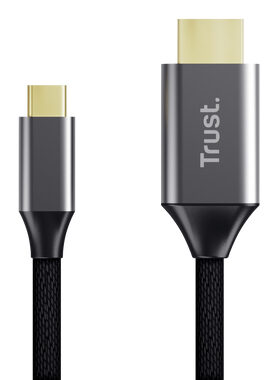 Trust 25630 adattatore per inversione del genere dei cavi USB-C HDMI Nero, Argento