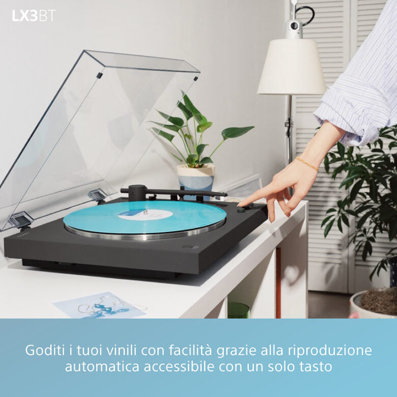 Sony PS-LX3BT Giradischi con trasmissione a cinghia Nero Automatico