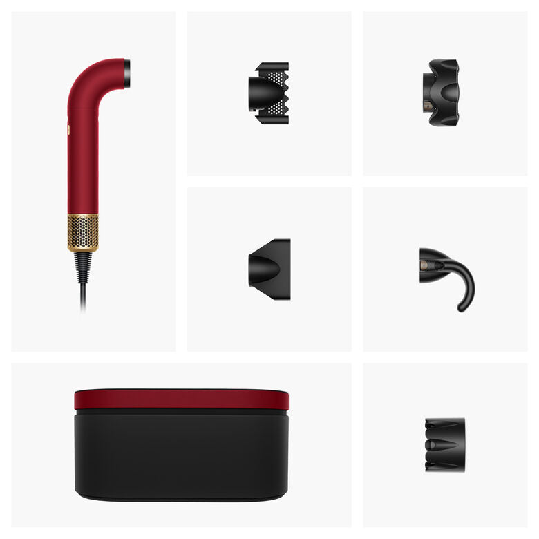 Dyson Supersonic R Red Velvet and Gold Lisci e Mossi