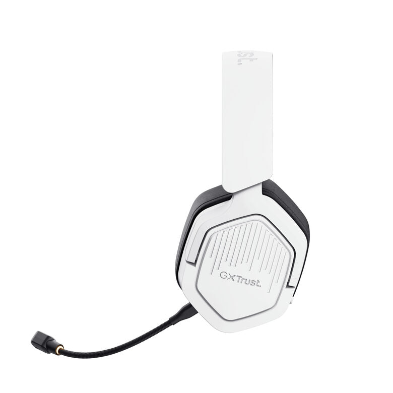 Trust GXT 493W Carus Auricolare Con cavo e senza cavo A Padiglione, Casco Gaming USB Type-C / USB Type-A Bluetooth Bianco
