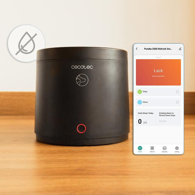 Cecotec Pumba 2500 Refresh Smart Fontana automatica per animali domestici con capacità di 2,5 litri