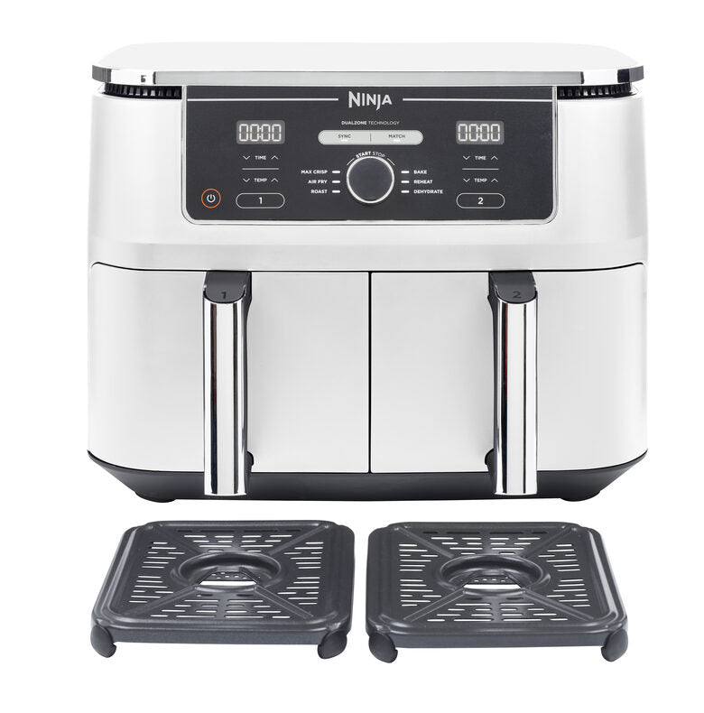 Ninja AF400EU Doppia 9,5 L Indipendente 2470 W Friggitrice ad aria calda Bianco