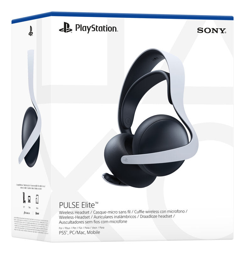 Sony PULSE Elite Auricolare Wireless A Padiglione Gaming Bluetooth Nero, Bianco