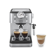 De’Longhi CLASSIC EM450.M Macchina da Caffè Manuale Espresso e Cappuccino, Compatibile con Polvere o Cialde E.S.E., Spegnimento Automatico, Serbatoio Estraibile da 1.7L, Potenza 1325W, 15bar