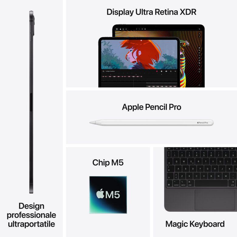 Apple iPad Pro 11" Wi‑Fi + Cellular 256GB display standard Argento