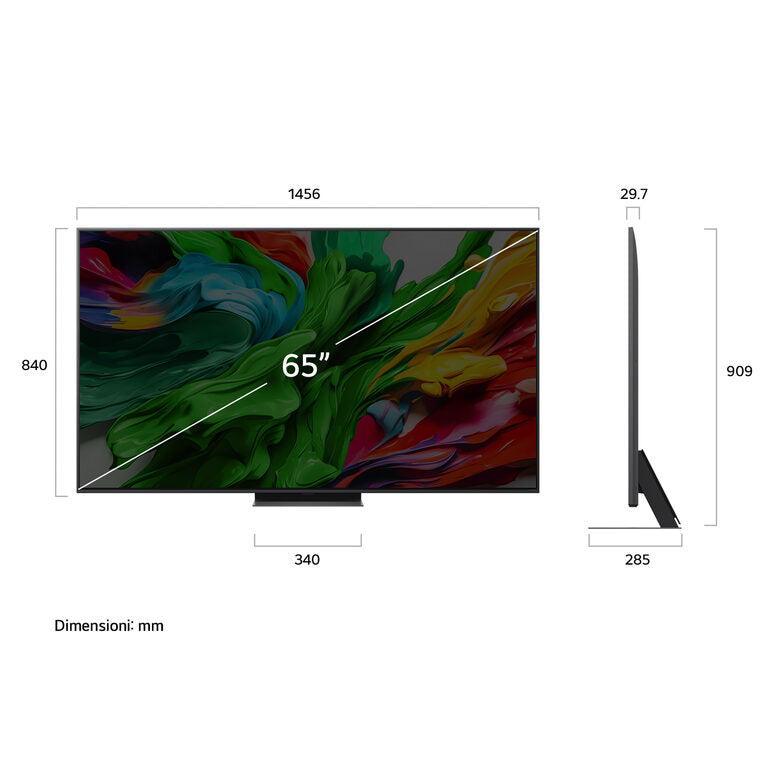 LG QNED evo AI 65'' Serie QNED86 65QNED86A6A, MiniLED 4K, Dimming Pro, Dolby Vision, SMART TV 2025
