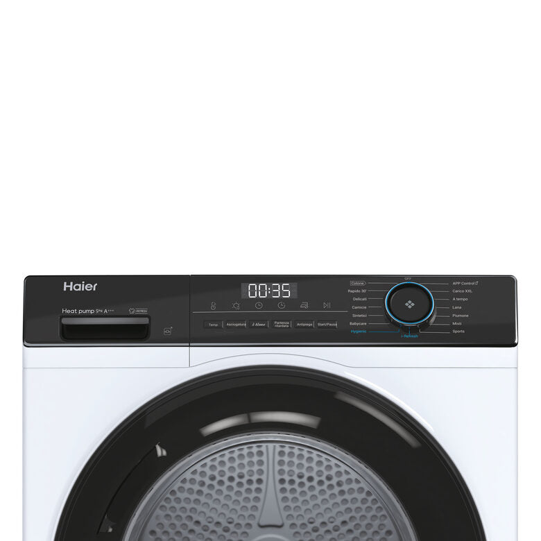 Haier HD90-A3939E asciugatrice Libera installazione Caricamento frontale 9 kg Bianco