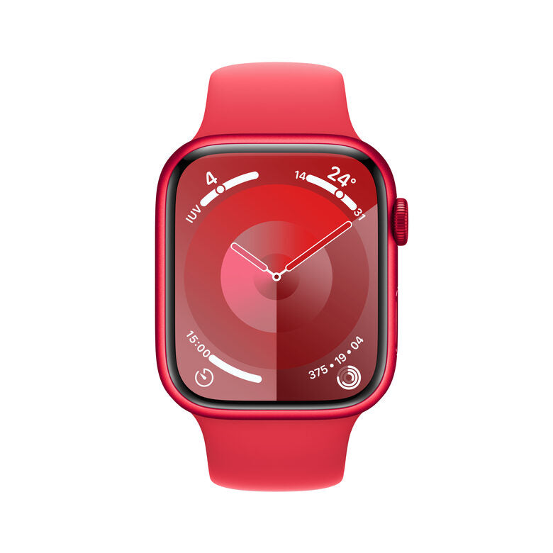 Apple Watch Series 9 GPS Cassa 45m in Alluminio (PRODUCT)RED con Cinturino Sport Band (PRODUCT)RED - S/M