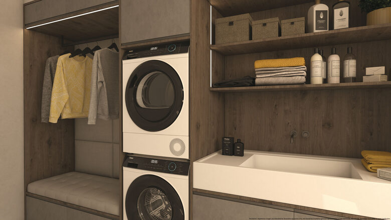 Haier HD90-A3939E asciugatrice Libera installazione Caricamento frontale 9 kg Bianco