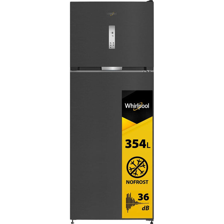 Whirlpool WHD2 6473 X5E Frigorifero Combinato A Libera Installazione, Zen Inverter Technology, Dual No Frost, Tecnologia 6° Senso, Classe D, Nero