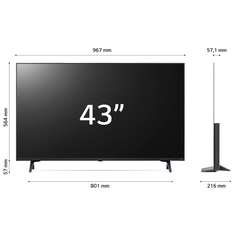 LG QNED 43'' Serie QNED75 43QNED756RA, TV 4K, 3 HDMI, SMART TV