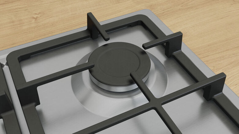 Bosch Serie 4 PGP6B5K90 Piano cottura a gas 60 cm 4 fuochi Acciaio Inox
