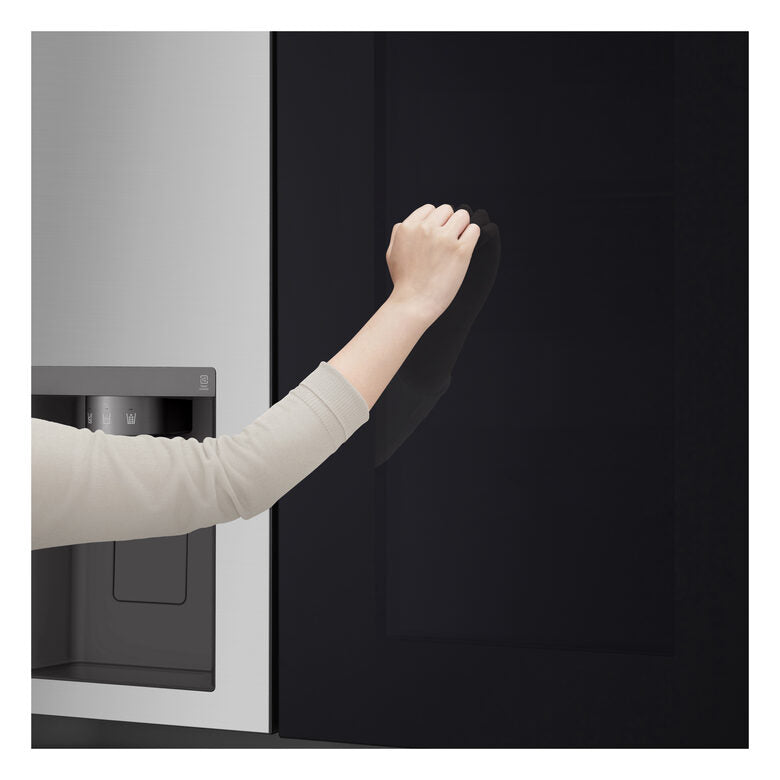 LG InstaView GSGV81PYLL Frigorifero Side-by-Side , Classe E, 635L, Wi-Fi, Senza allaccio, Door Cooling, Prime Silver