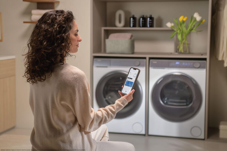 Haier HD100-C367U1 X Serie 7 Asciugatrice A Libera Installazione 10 Kg, Pompa Di Calore, Wi-Fi Smart, I-Time, Classe C, Bianco