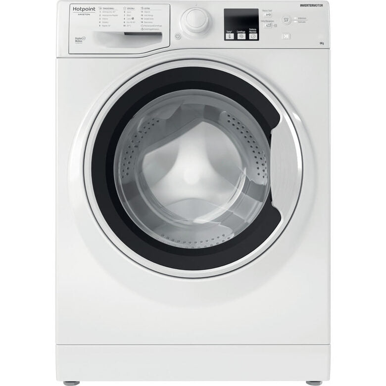 Hotpoint Ariston RSSF 624 W IT N Lavatrice Slim A Libera Installazione 6 Kg, 1200 Giri, Anti Allergy, Cura Della Lana, Classe C, Bianco