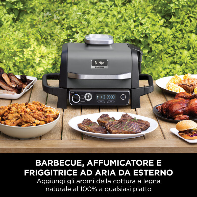 Ninja Barbecue elettrico Woodfire con affumicatore integrato OG701EU