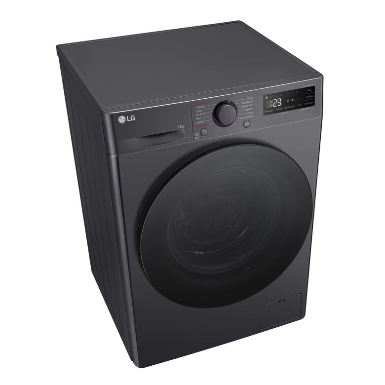 LG F4R5011TSMB Lavatrice 11kg AI DD, Classe A-10%, 1400 giri, TurboWash, Vapore