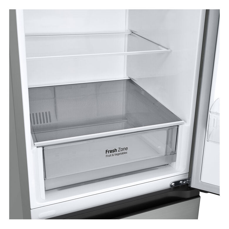 LG GBV21L0EPY Frigorifero combinato, Classe E, 344L, Door Cooling, Smart Diagnosis, Total No Frost | Prime Silver