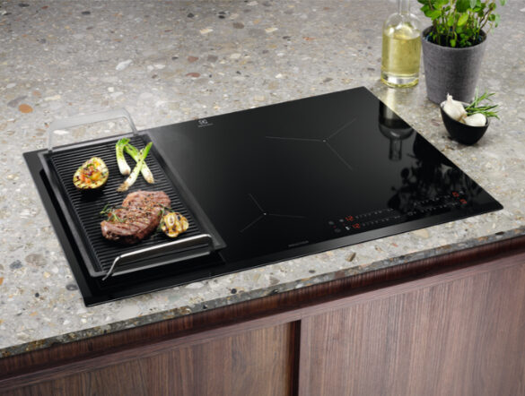 Electrolux Serie 600 LIL83441 piano cottura Nero Superficie piana 78 cm Piano cottura a induzione 4 Fornello(i)