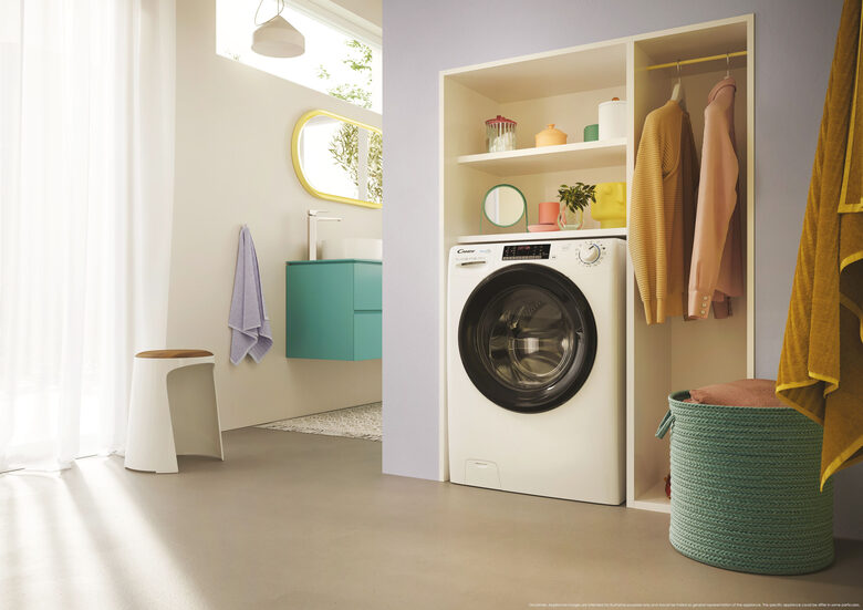 Candy CSOW61066TWMB6-S Lavasciuga A Libera Installazione 10 Kg, 1600 Giri, Smart Pro Inverter, Wi-Fi + Bluetooth, Snap&Wash, Classe D, Bianco