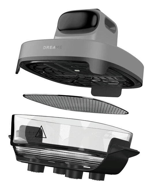 Dreame Tasti Singolo Indipendente 1500 W Friggitrice ad aria calda Nero, Trasparente, Bianco