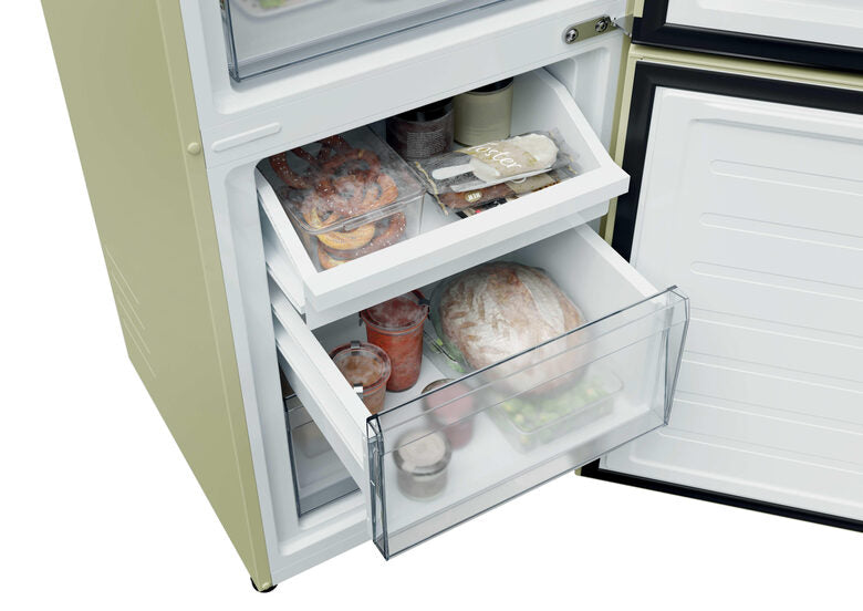 Candy CNCQ2T518EC City Fresco 300 Frigorifero Combinato A Libera Installazione, No Frost, Classe E, Crema