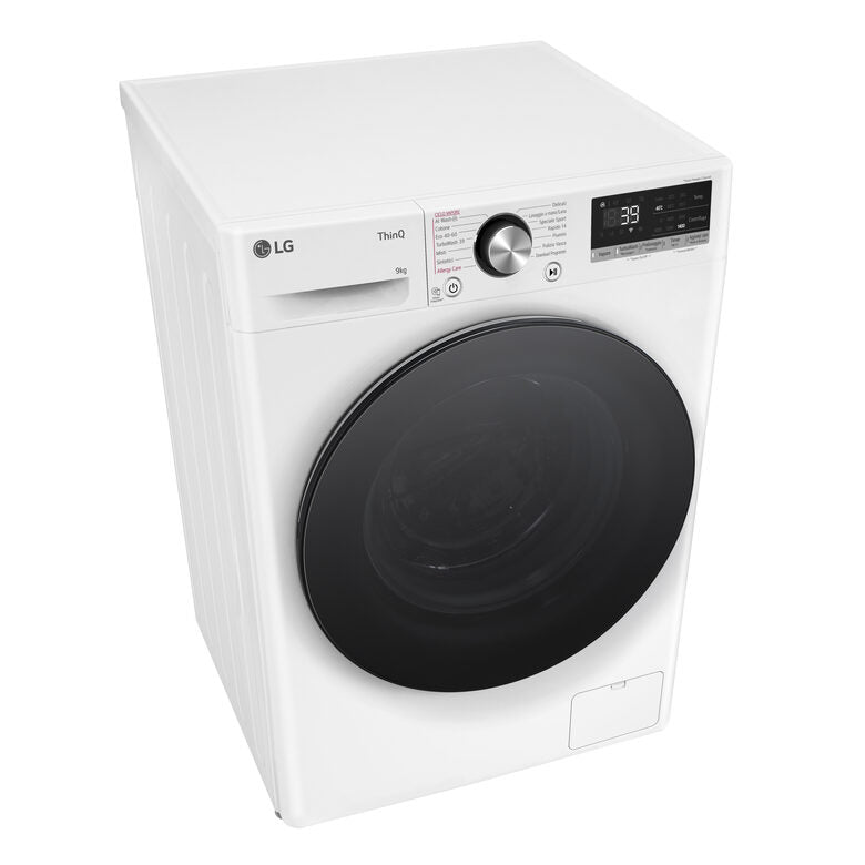 LG F4R7009TSWB Lavatrice 9kg AI DD, Classe A-10%, 1400 giri, TurboWash, Vapore