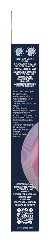 Oral-B Testine di Ricambio iO Series Gentle Care Bianche, Testine Rotonde Originali, per Gengive Sensibili, 2 Testine