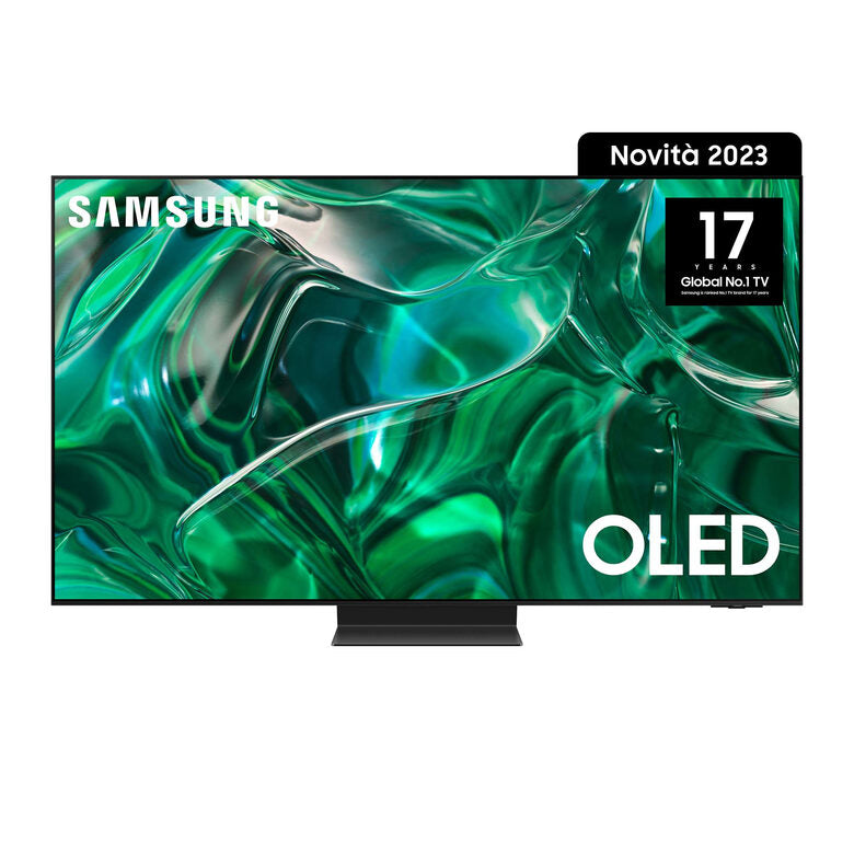 Samsung Series 9 TV QE65S95CATXZT OLED 4K, Smart TV 65" Processore Neural Quantum 4K, Dolby Atmos e OTS+, Titan Black