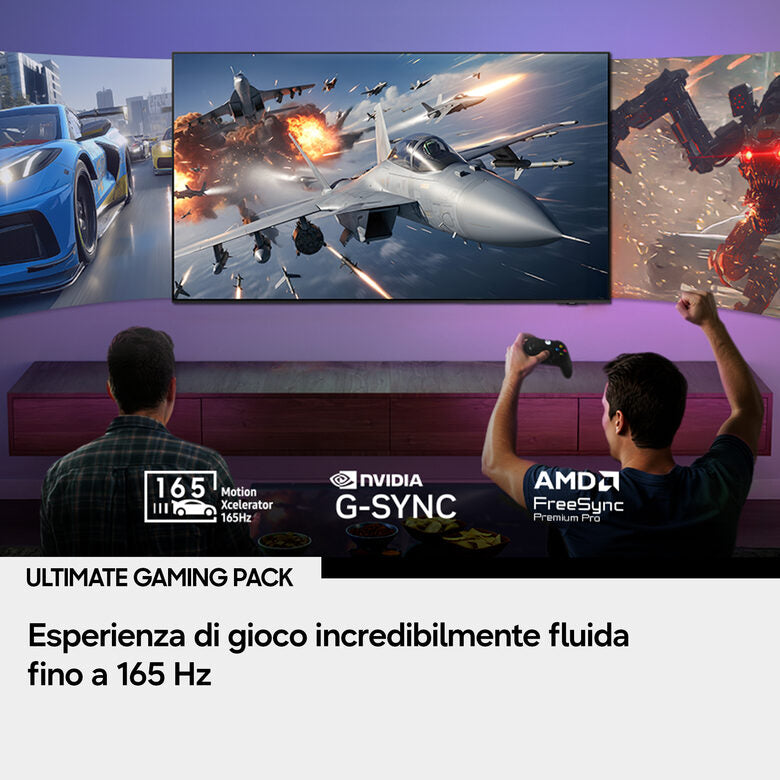 Samsung OLED AI TV 55" QE55S99HATXZT 4K, Processore NQ4 AI Gen3, 4K AI Upscaling Pro, Glare Free, OLED HDR Pro, Motion Xcelerator 165Hz, Dolby Atmos & OTS+, FloatLayer Design, Vision AI Smart TV, 2026