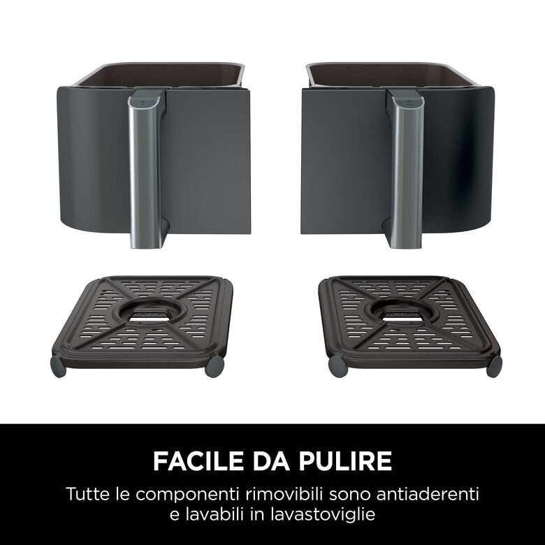 Ninja Friggitrice ad aria Dual Zone MAX da 9,5 L AF400EU