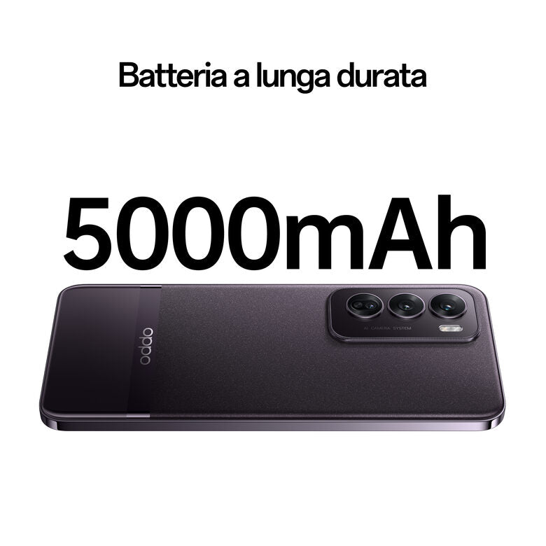 OPPO Reno12 Pro 5G AI Smartphone, Tripla fotocamera 50+50+8MP, Selfie 50MP, Display 6.7” 120HZ AMOLED FHD+, 5000mAh, RAM 12GB(Esp4GB/8GB/12GB)+ROM 512GB, [Versione Italia], Nebula Black