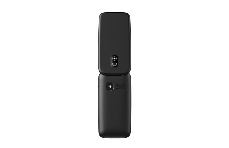 Panasonic KX-TU410EXB Cellulare 4G a Conchiglia Nero con Tasto SOS e Display 2,4"
