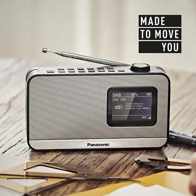 Panasonic RF-D15 Portatile Digitale Nero, Argento