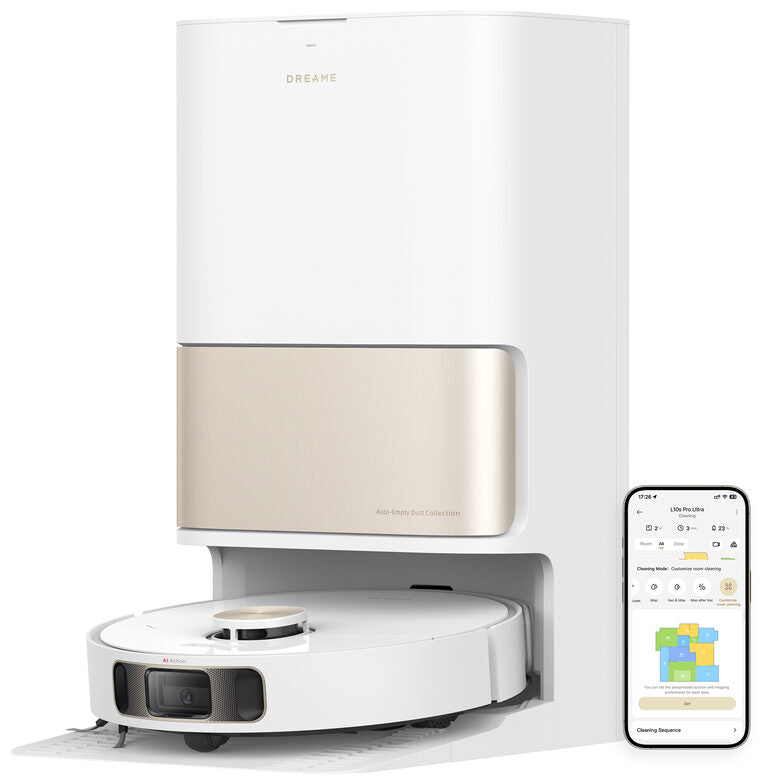 Dreame L10s Pro Ultra Aspirapolvere Robot Senza sacchetto Bianco