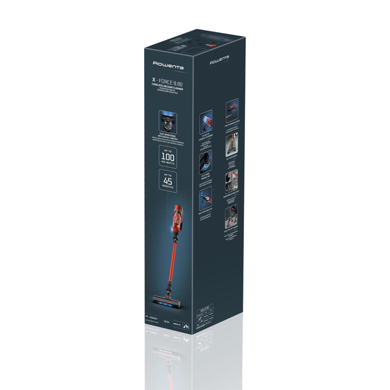 Rowenta X-FORCE 8.80, Aspirapolvere Senza Filo, 100 AW, Modello Animal Care, RH1872