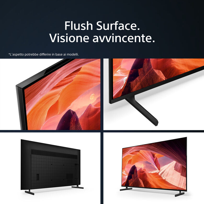 Sony KD-85X75WL Televisione Smart TV 43 Pollici Led 4K Hdr Google TV Bravia Core Flush Surface Design